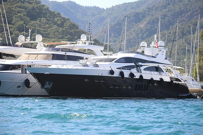 a group of boats in the water aboard WHITE PEARL Yacht for Sale