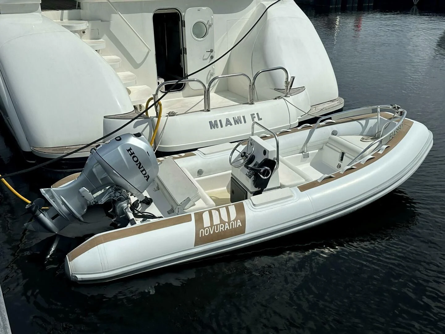 a white boat on the water aboard NORDLYS Yacht for Sale