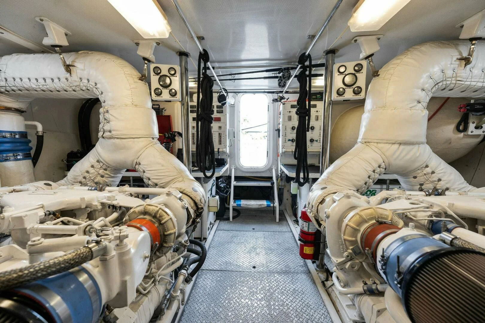 a room with a machine aboard NORDLYS Yacht for Sale