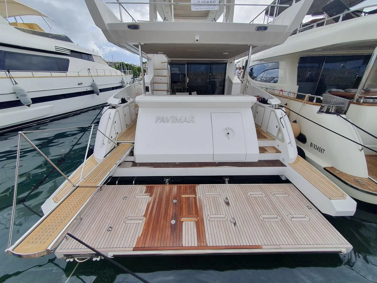 a boat on the water aboard PAVIMAR II Yacht for Sale