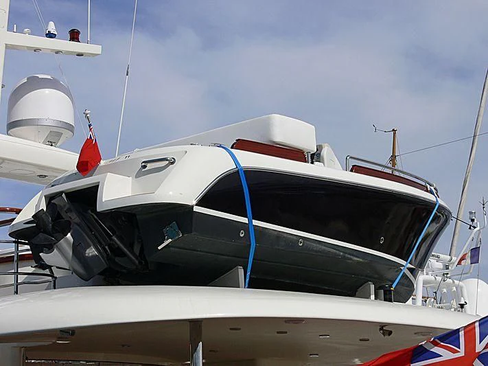 a boat with a canopy aboard MAISHA Yacht for Sale