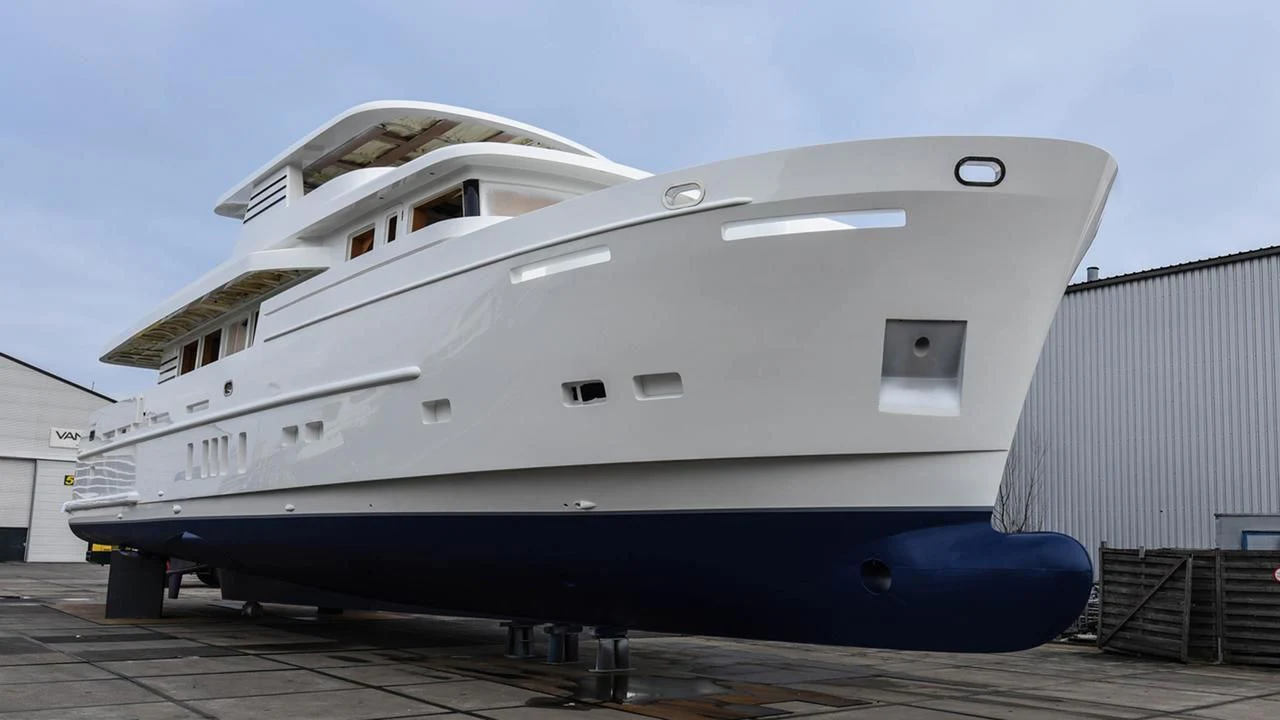 a large white yacht aboard SEAWOLF Yacht for Sale