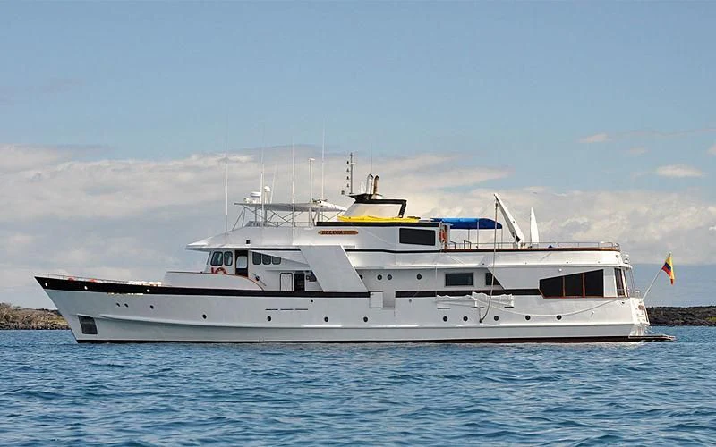 a boat on the water aboard BELUGA Yacht for Sale