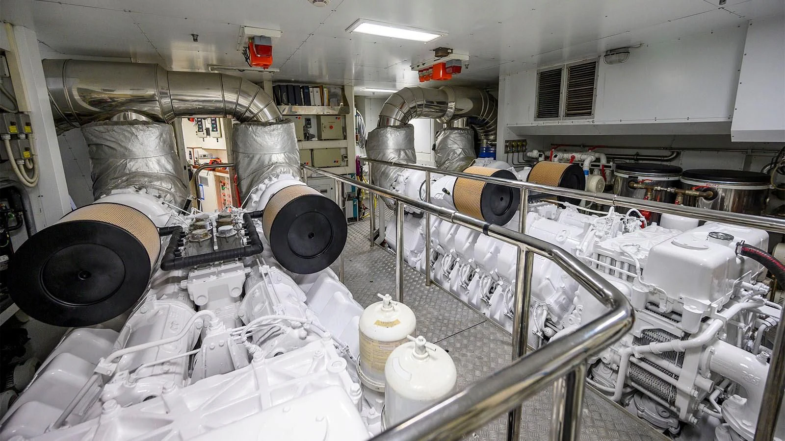 a room with equipment and equipment aboard BEYOND Yacht for Charter