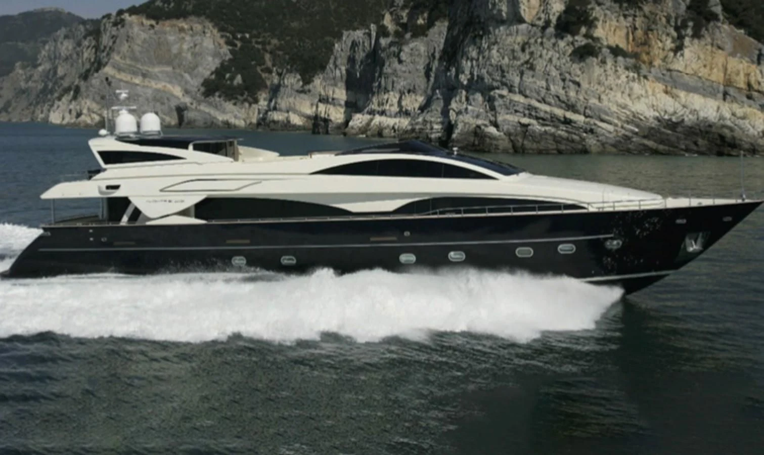 a boat on the water aboard BEYOND Yacht for Charter