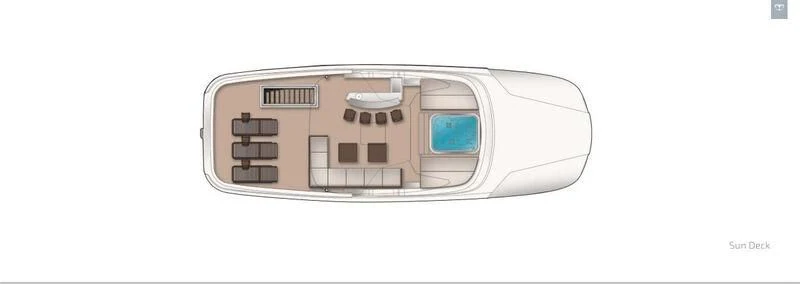 a computer generated image of a house aboard MAJESTY 120 HULL 5 Yacht for Sale