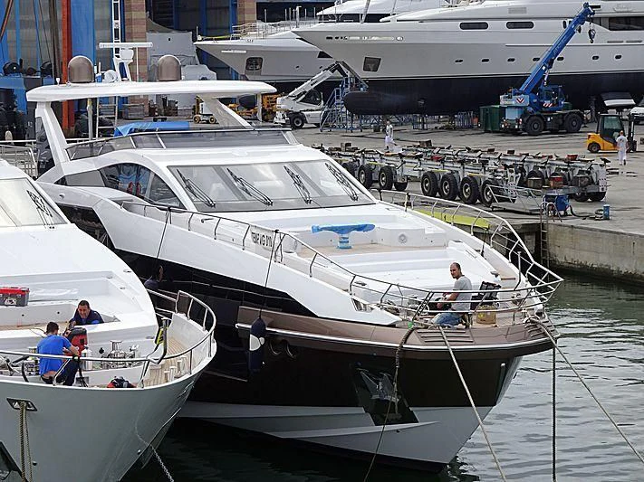 a group of people on a boat aboard WONDERLIGHT Yacht for Sale
