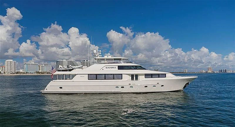 a large white boat in the water aboard BREEZY DAY Yacht for Sale