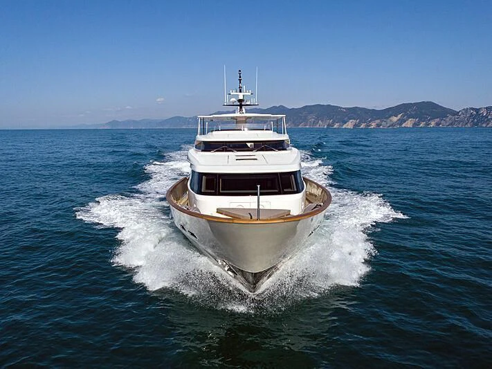 a boat on the water aboard THE UNIFIER KING ABDULAZIZ THE FIRST Yacht for Sale