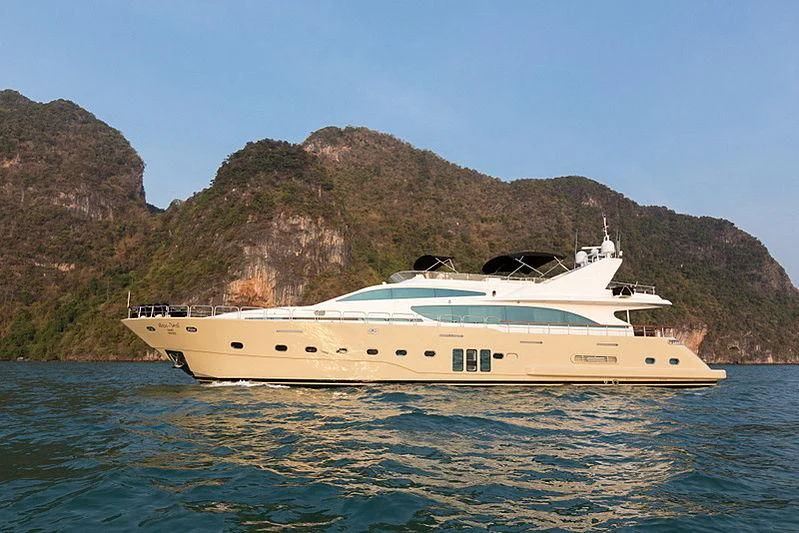 a boat on the water aboard MIA KAI Yacht for Charter