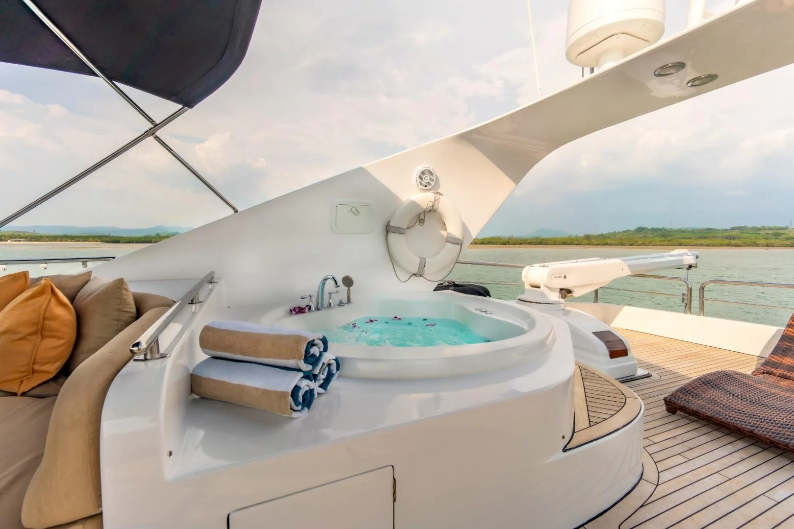 a boat on a boat aboard MIA KAI Yacht for Charter