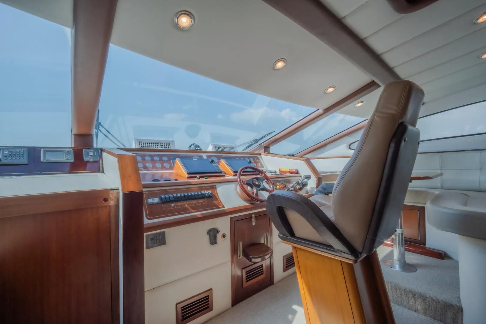 a bicycle on a table aboard MIA KAI Yacht for Charter