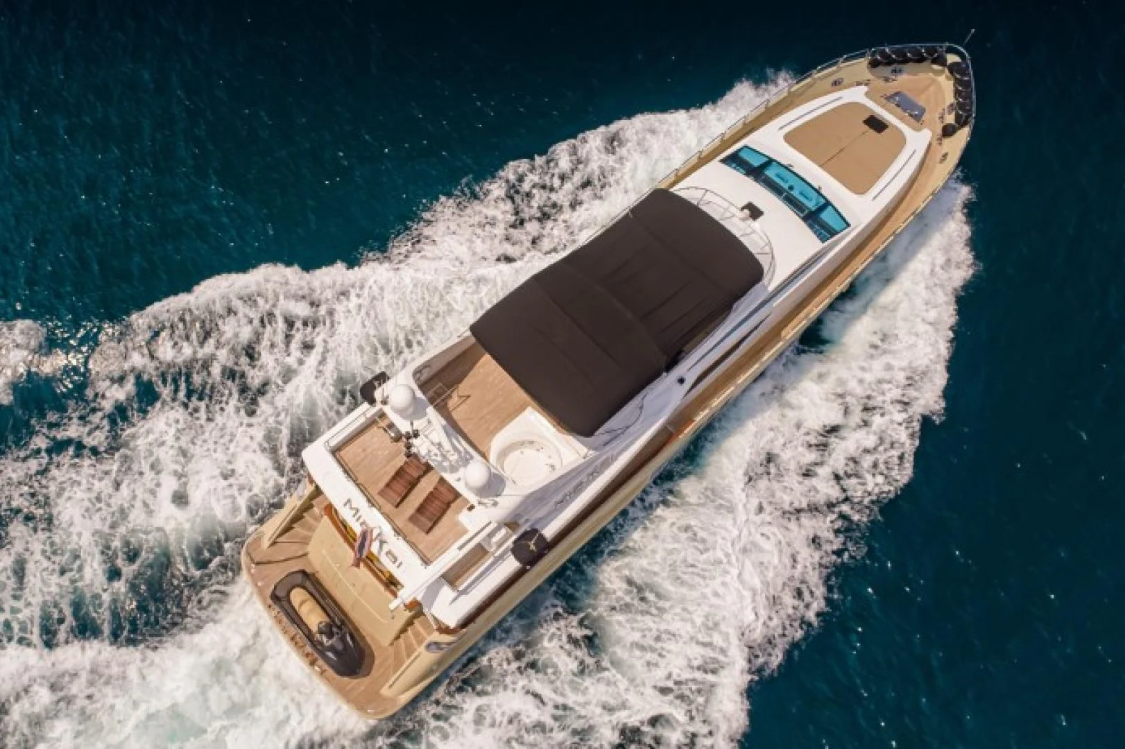 a ship in the water aboard MIA KAI Yacht for Charter