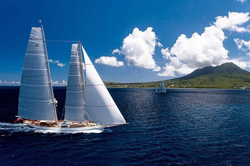 a group of sailboats on the water aboard ADELA Yacht for Sale