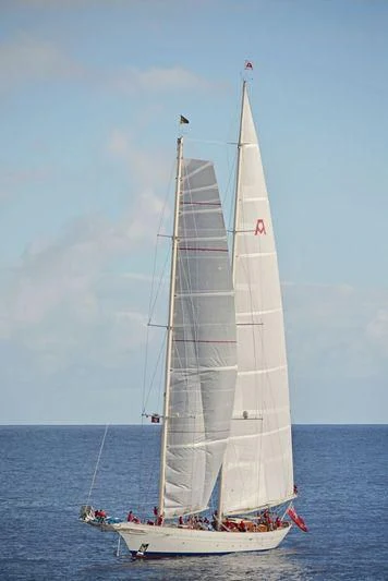 a sailboat on the water aboard ADELA Yacht for Sale