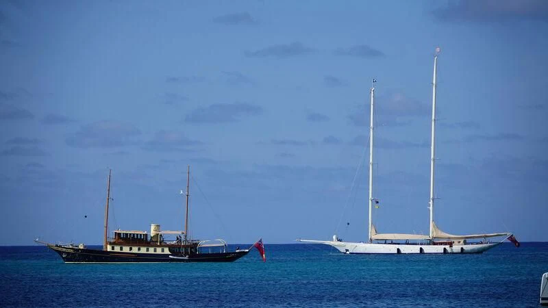 a couple of boats in the water aboard ADELA Yacht for Sale