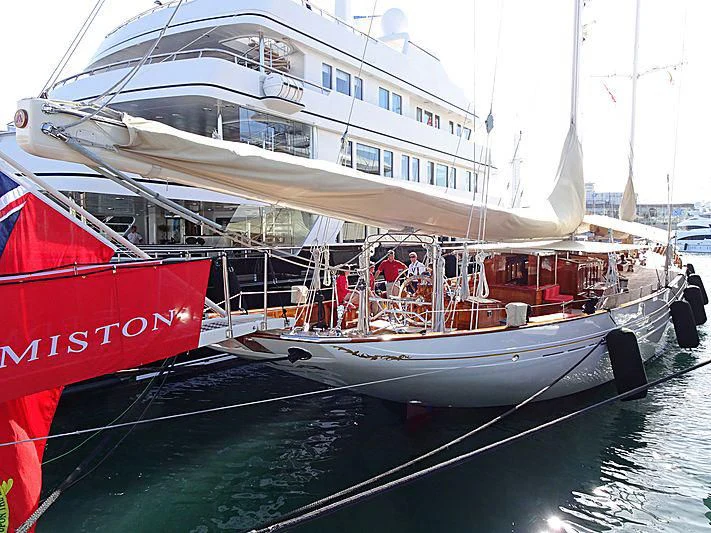a boat with people on it aboard ADELA Yacht for Sale