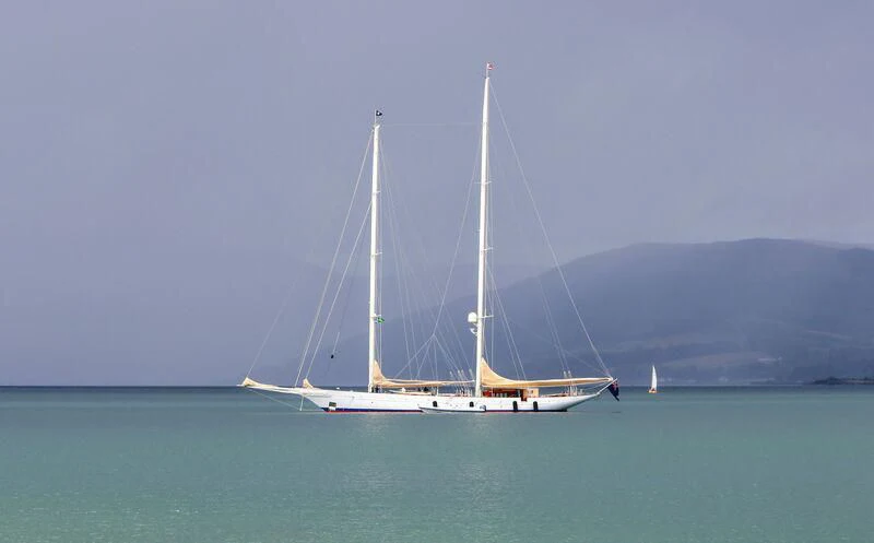 a sailboat on the water aboard ADELA Yacht for Sale