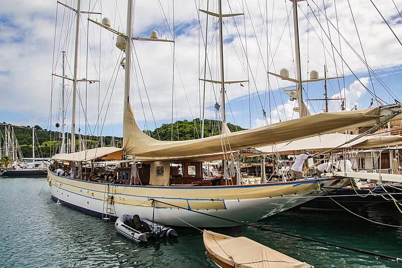 a boat in the water aboard ADELA Yacht for Sale