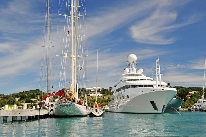 a boat in the water aboard ADELA Yacht for Sale