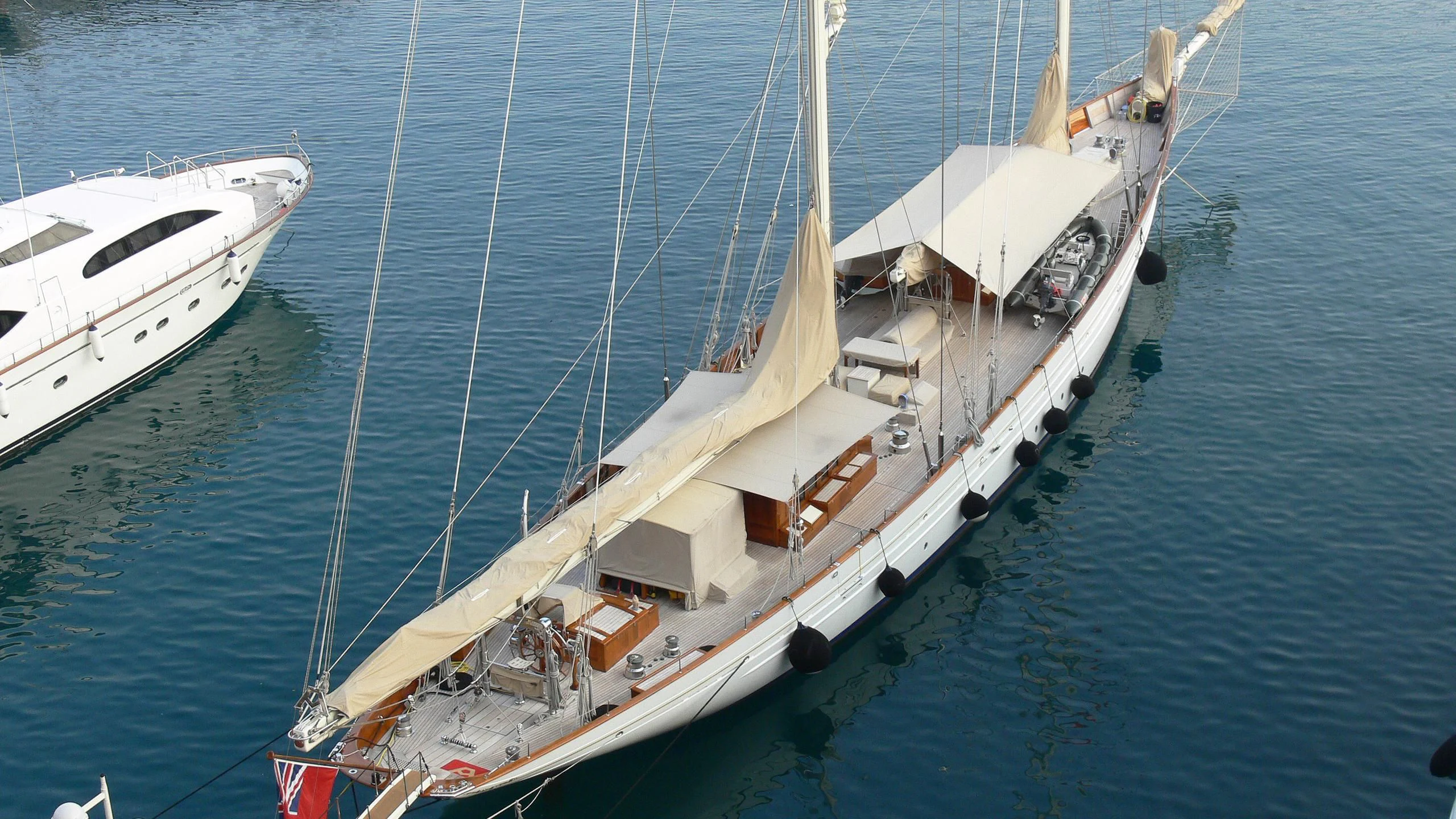 a boat in the water aboard ADELA Yacht for Sale