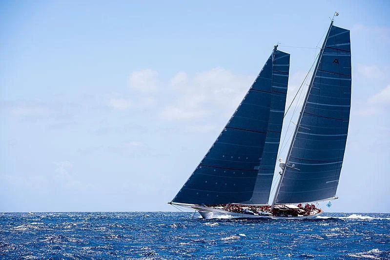 a sailboat in the water aboard ADELA Yacht for Sale