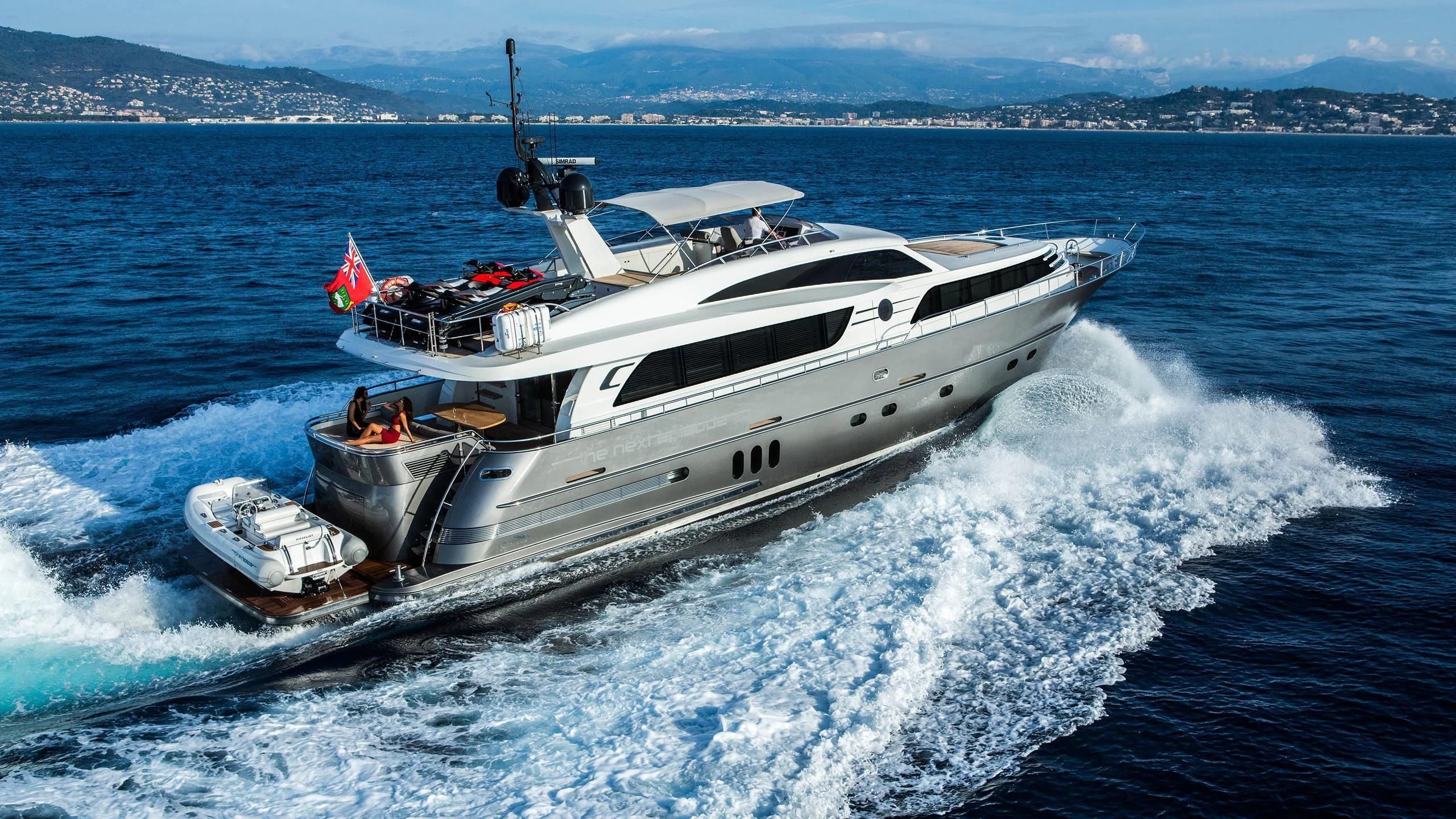 a boat on the water aboard O NOSO UNO Yacht for Sale