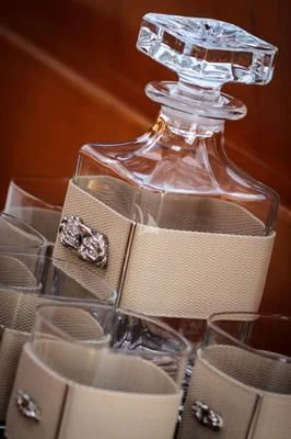 a bottle of liquor aboard LOTTY Yacht for Sale