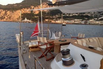 a boat on the water aboard LOTTY Yacht for Sale