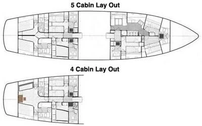 diagram, engineering drawing aboard LOTTY Yacht for Sale