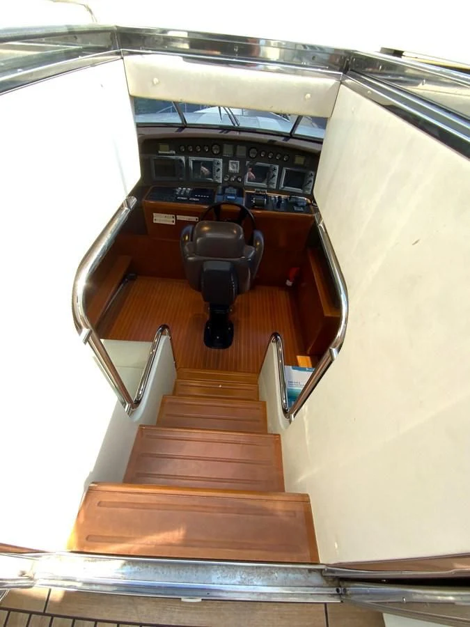 the inside of a vehicle aboard GEMINI Yacht for Sale
