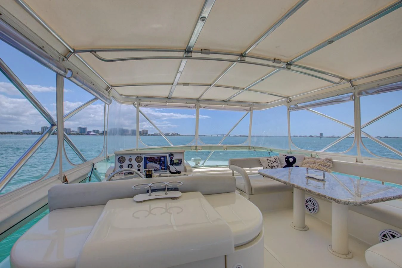 inside of a boat aboard FERRETTI Yacht for Sale