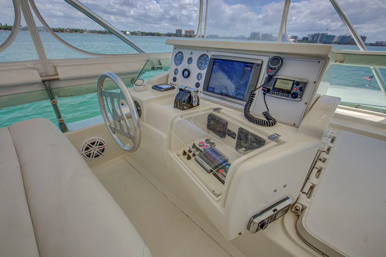 the cockpit of a plane aboard FERRETTI Yacht for Sale