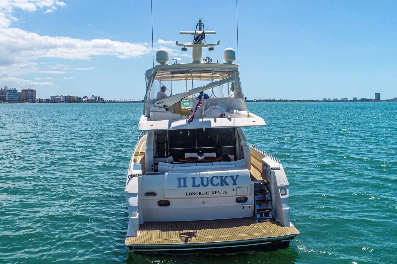 a boat on the water aboard FERRETTI Yacht for Sale