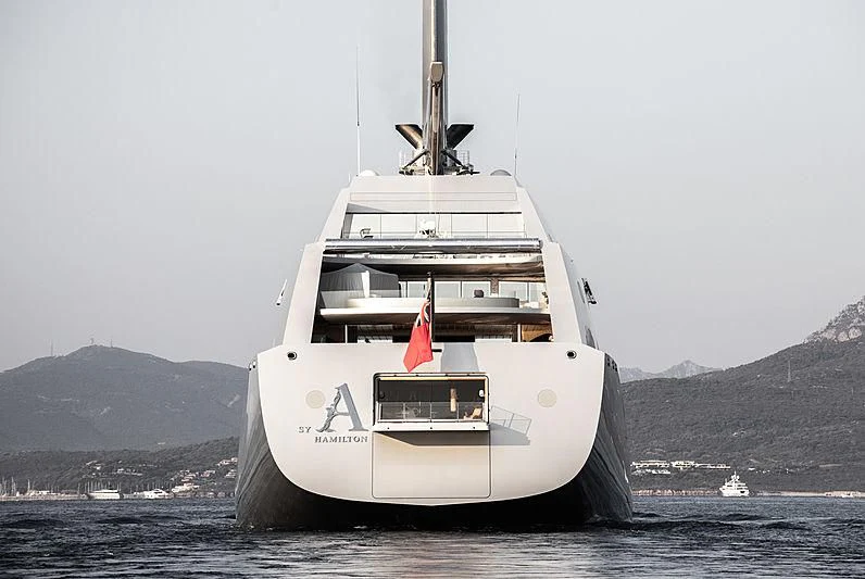 a large ship in the water aboard SAILING YACHT A Yacht for Sale