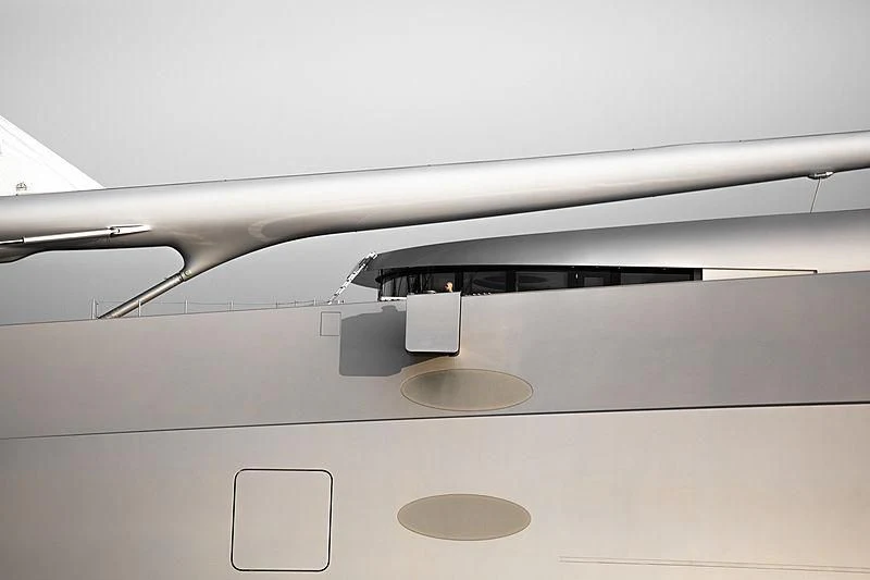a white rectangular object with a black object on it aboard SAILING YACHT A Yacht for Sale