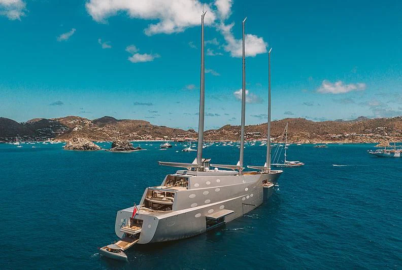 a boat on the water aboard SAILING YACHT A Yacht for Sale