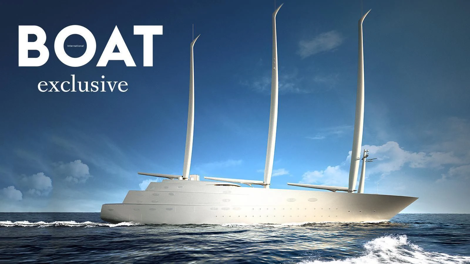 a white boat on the water aboard SAILING YACHT A Yacht for Sale