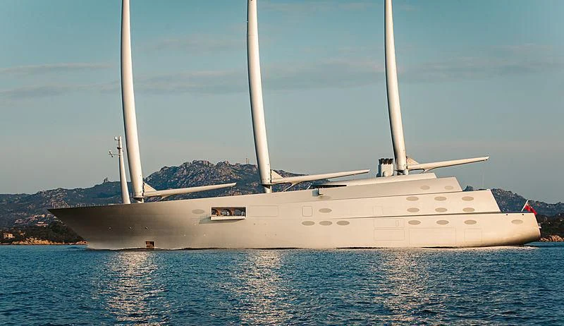 a ship on the water aboard SAILING YACHT A Yacht for Sale