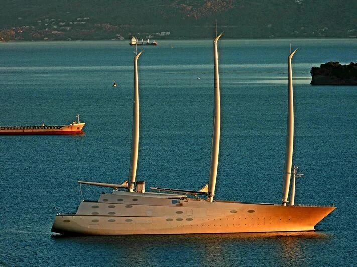 a boat on the water aboard SAILING YACHT A Yacht for Sale