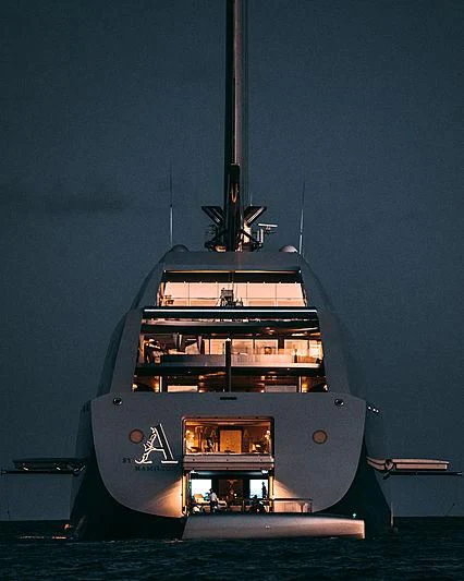a ship in the water aboard SAILING YACHT A Yacht for Sale
