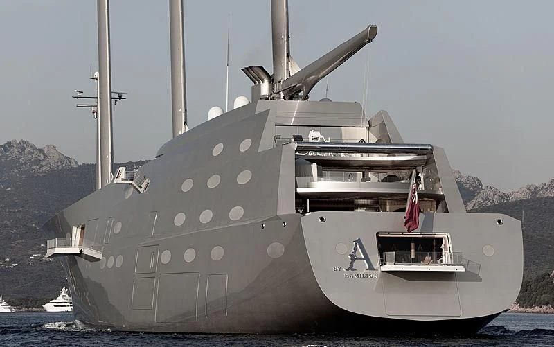 a large ship on the water aboard SAILING YACHT A Yacht for Sale