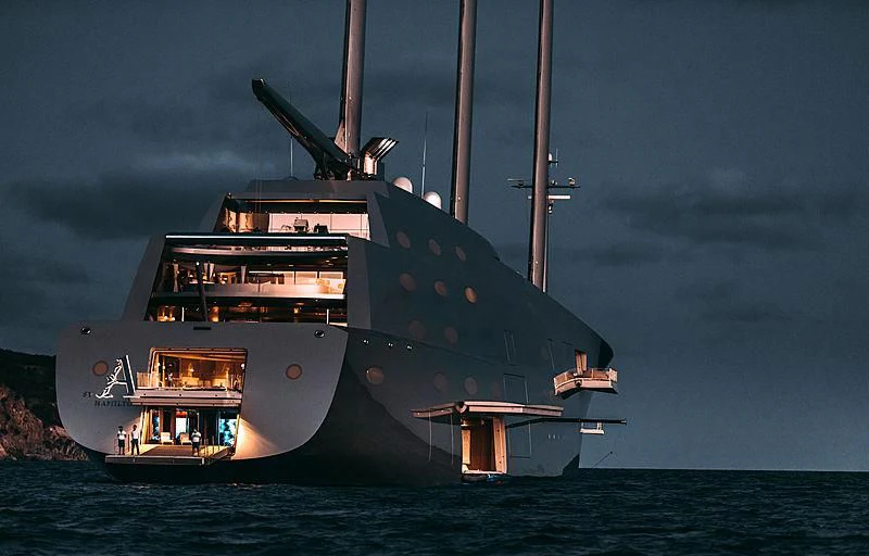 a large ship in the water aboard SAILING YACHT A Yacht for Sale