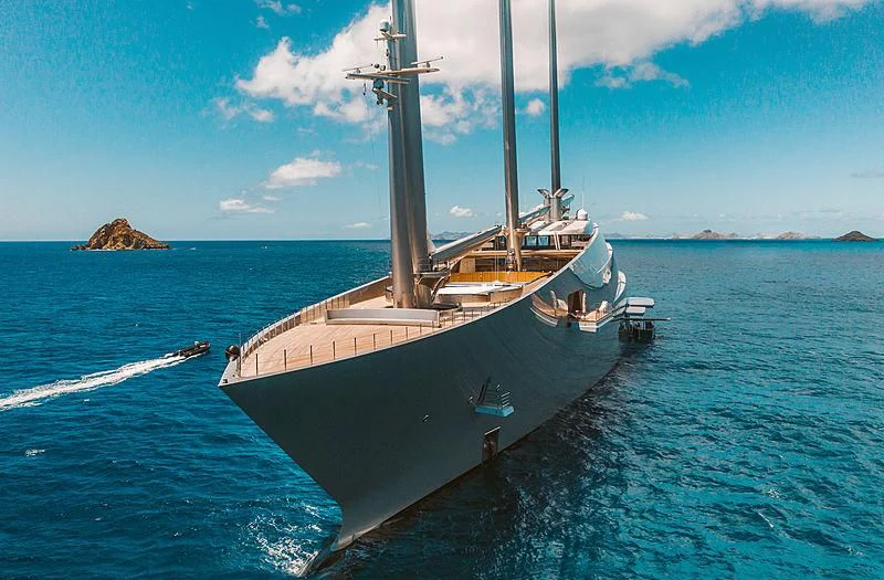 a boat on the water aboard SAILING YACHT A Yacht for Sale