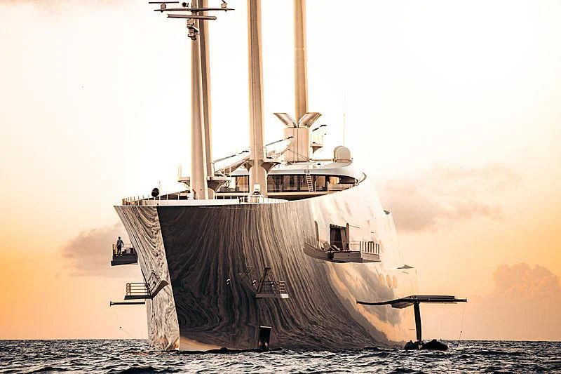 a large ship in the water aboard SAILING YACHT A Yacht for Sale