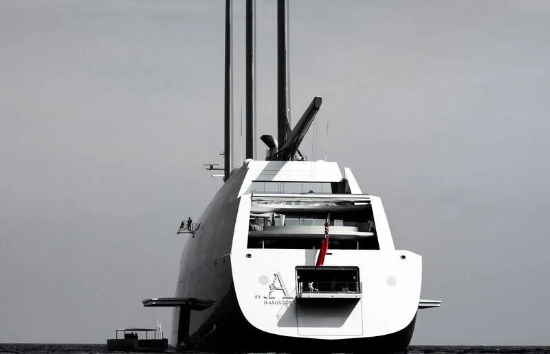 a boat with a propeller aboard SAILING YACHT A Yacht for Sale
