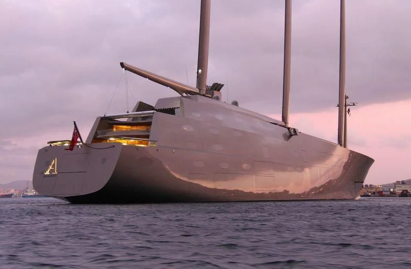 a large ship in the water aboard SAILING YACHT A Yacht for Sale