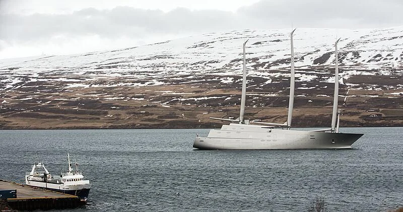 a boat on the water aboard SAILING YACHT A Yacht for Sale