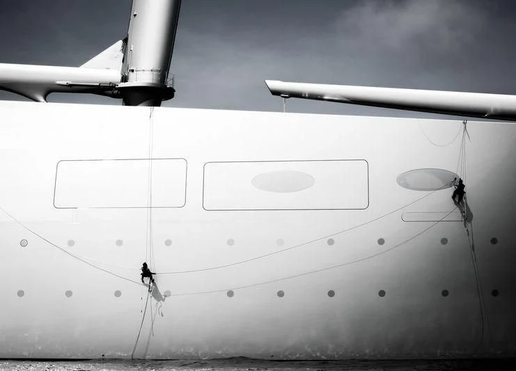 a white machine with a light aboard SAILING YACHT A Yacht for Sale