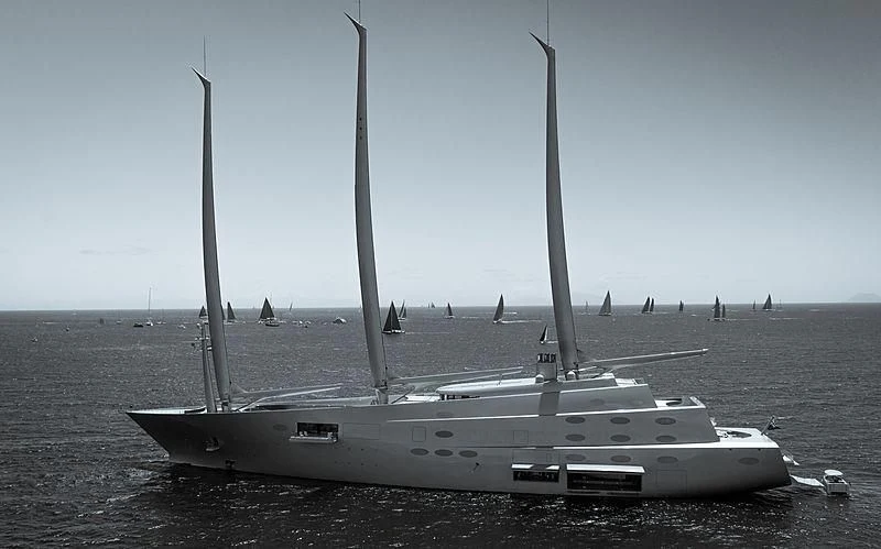 a boat on the water aboard SAILING YACHT A Yacht for Sale